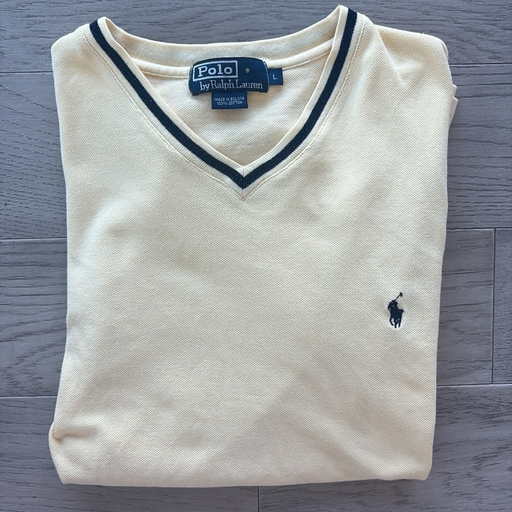 Polo by Ralph Lauren Yellow Short Sleeve Polo Men’s Large - Picture 8 of 8